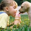 dog and kid