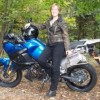 Liz Jansen and bike Liz Jansen