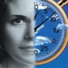 anti-aging face and clock